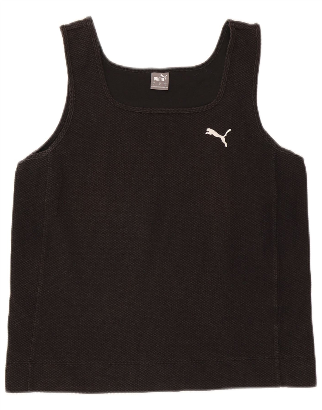 Puma Crop Vest Top pentru femei UK 14 Large Black