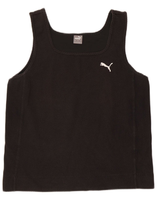Puma Crop Vest Top pentru femei UK 14 Large Black