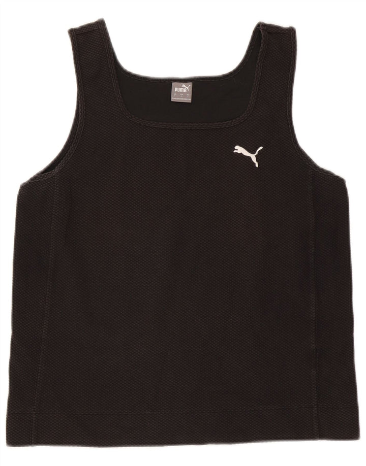 Puma Crop Vest Top pentru femei UK 14 Large Black