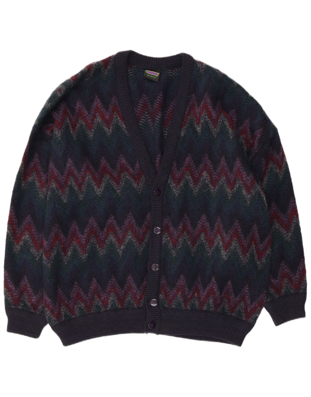 Pulover cardigan pentru bărbați WESTBURY 2XL, multicolor, chevron acrilic