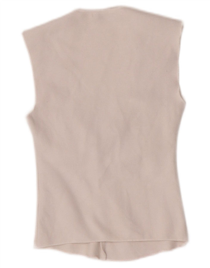 Bluză de top fără mâneci pentru femei Zara UK 8 Small White Viscose