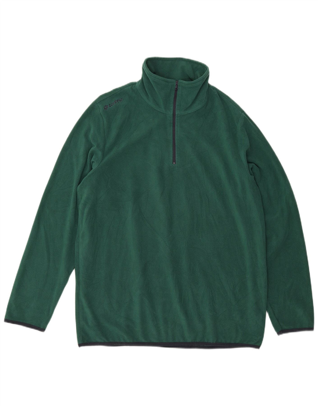 Pulover Lotto pentru bărbați, cu fermoar și gât, poliester verde XL