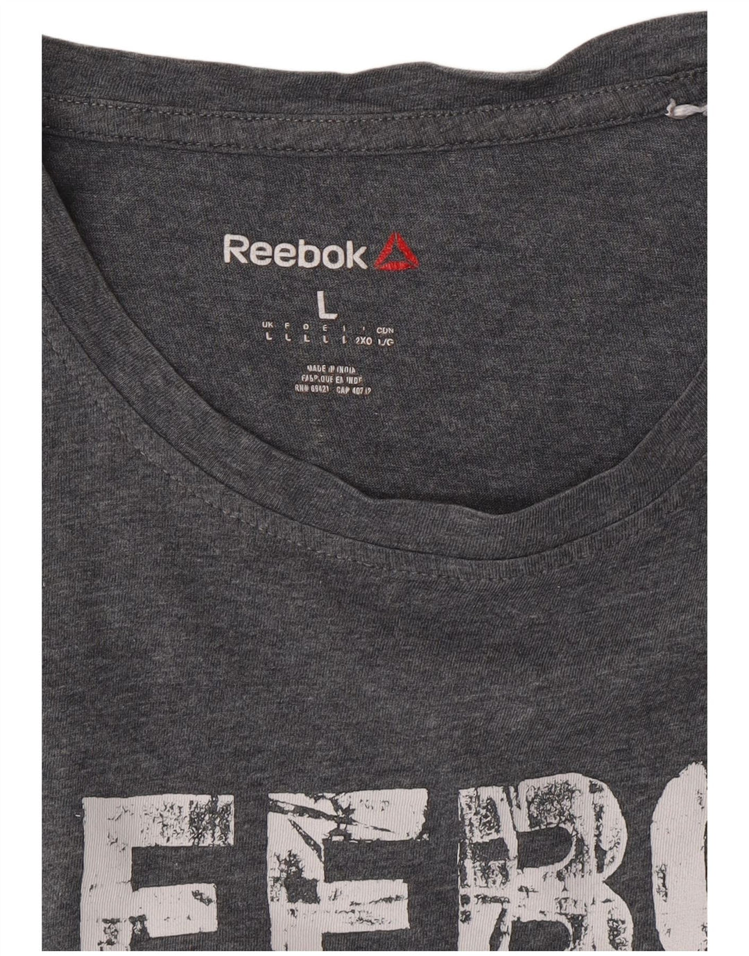 Tricou grafic pentru bărbați Reebok Top Large Gri