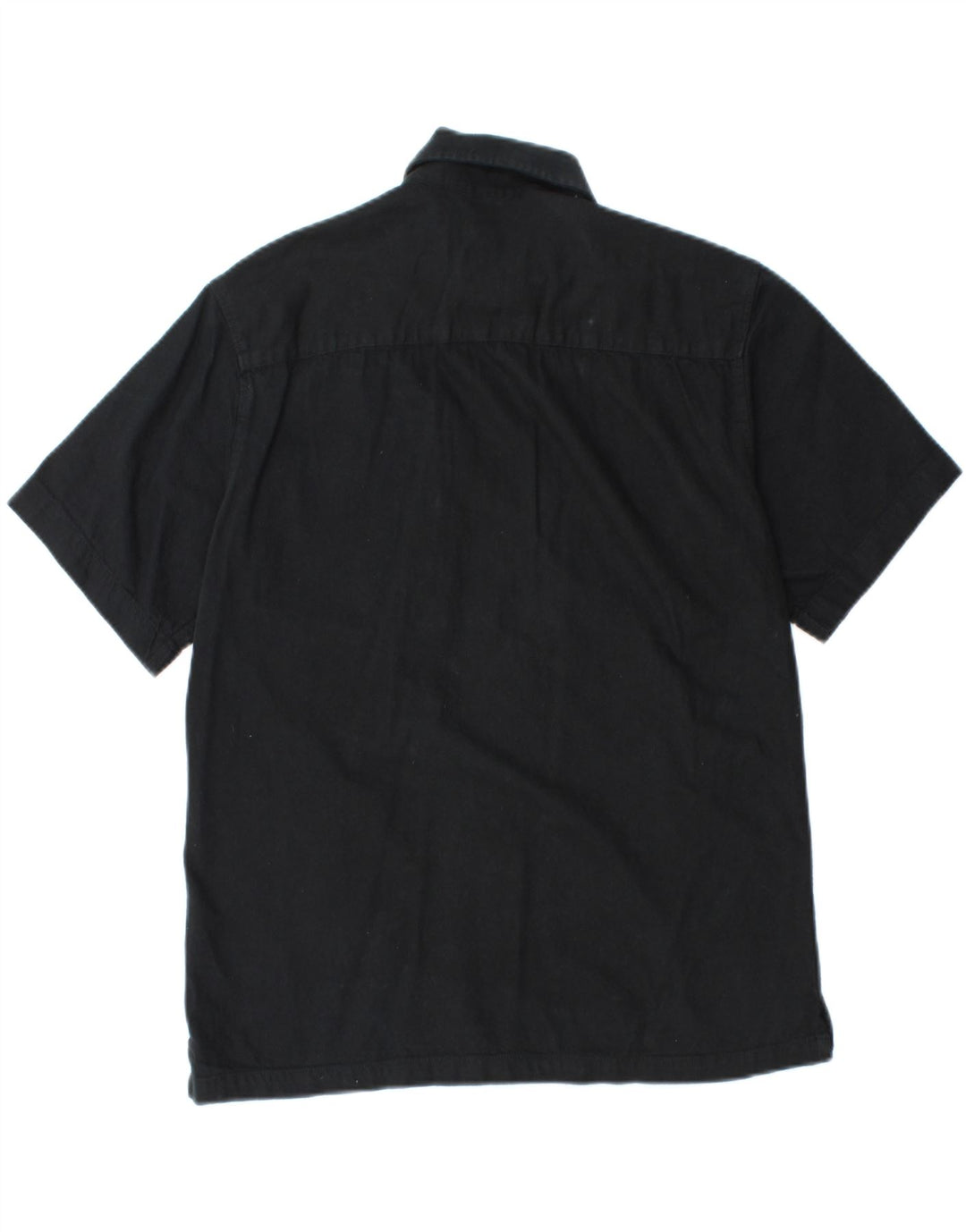 Cămașă cu mânecă scurtă Jack & Jones pentru bărbați, bumbac negru mic