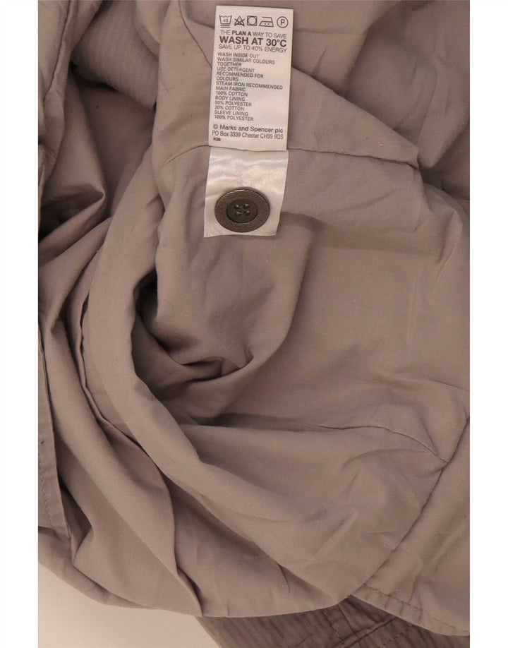Jachetă pentru femei Marks & Spencer, cu mânecă scurtă, cu 2 nasturi, UK 16, mare, gri