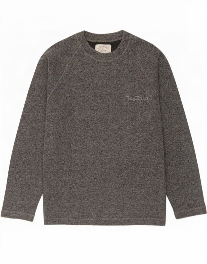 Pulover pentru bărbați Armani Jeans cu gât crew pulover mare bumbac gri