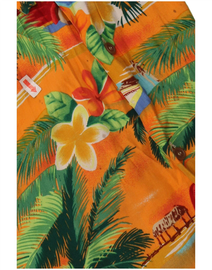 PETER ELLIOT Cămașă cu mânecă scurtă pentru bărbați, multicoloră, cu flori hawaiane