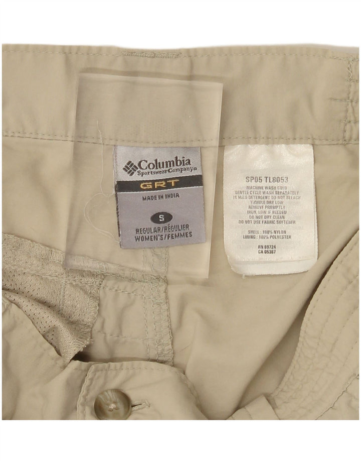 COLUMBIA Pantaloni cargo drepti pentru femei Mici W27 L30 Bej Nylon
