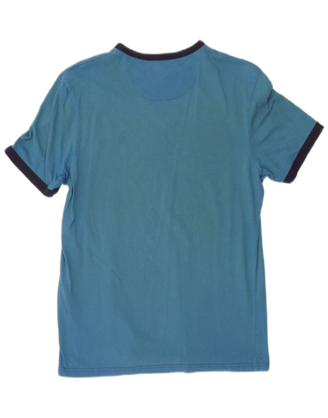 Tricou pentru bărbați Lyle & Scott Top mic albastru din bumbac color bloc