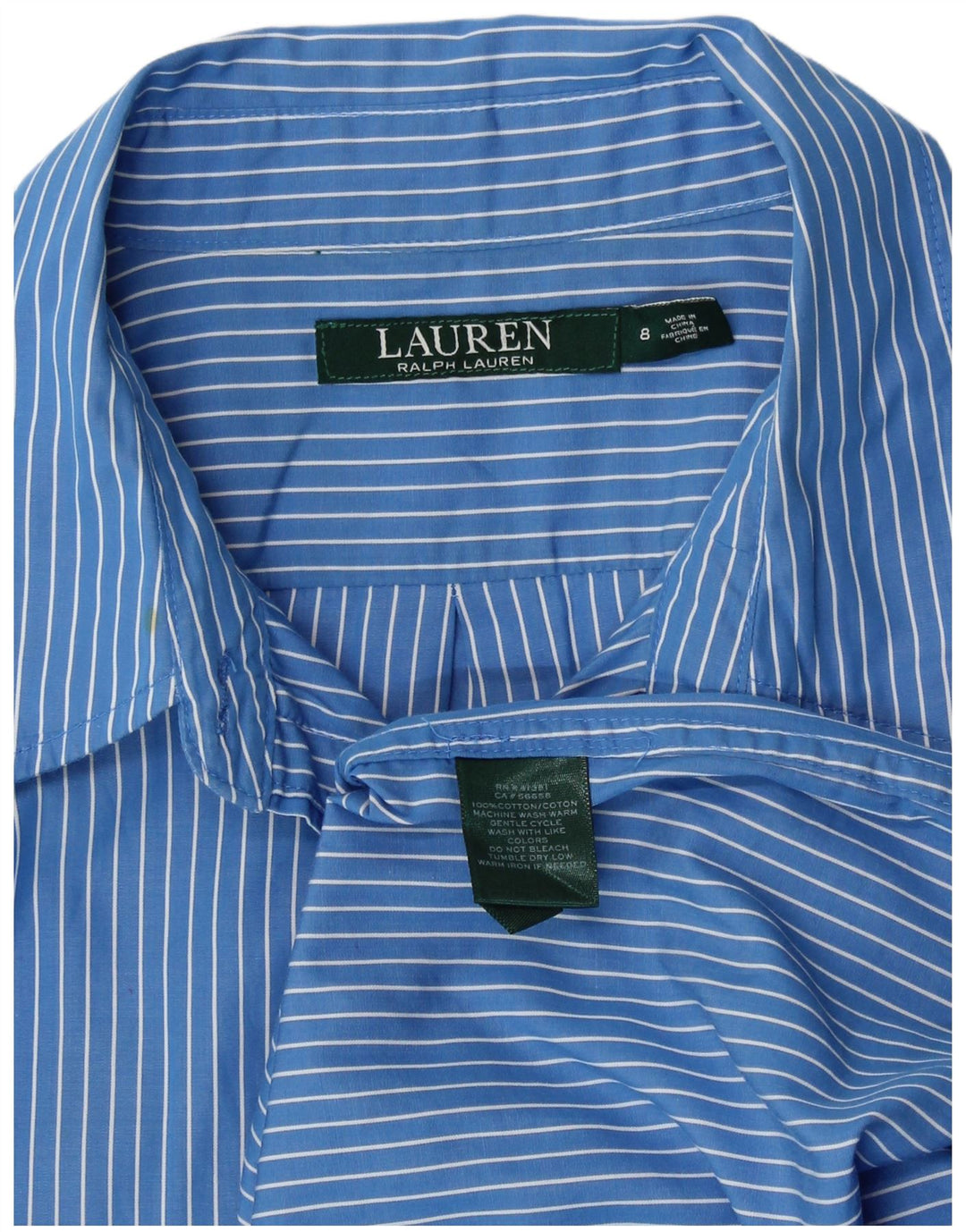 Cămașă pentru femei Ralph Lauren US 8 Medium Blue Striped Bumbac
