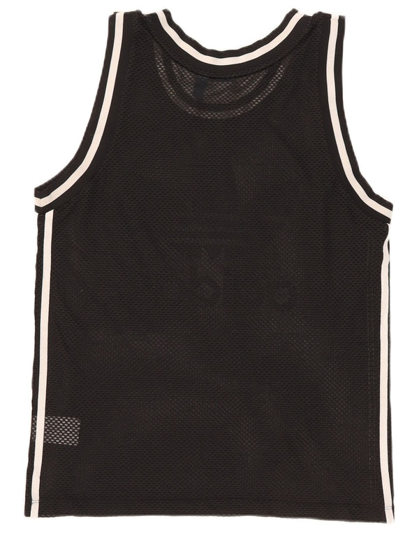 Vesta grafică pentru femei Adidas UK 12 Poliester mediu negru