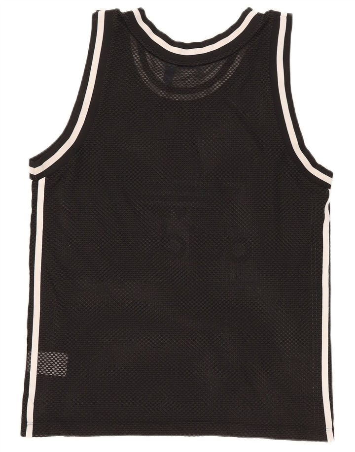 Vesta grafică pentru femei Adidas UK 12 Poliester mediu negru