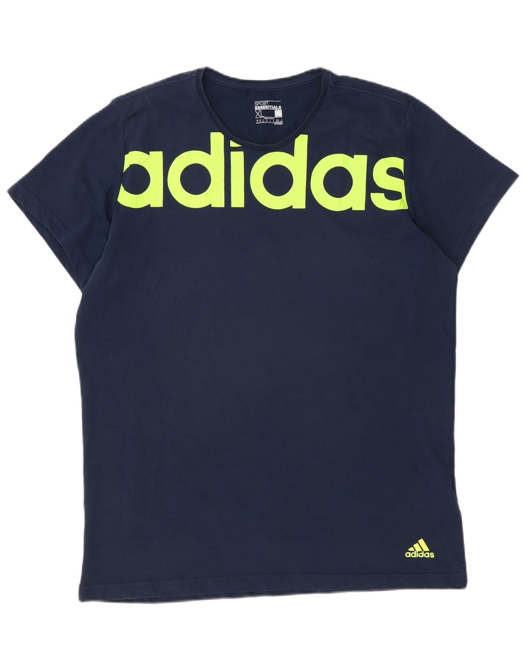 Tricou grafic ADIDAS Climalite pentru bărbați Top XL Bumbac bleumarin