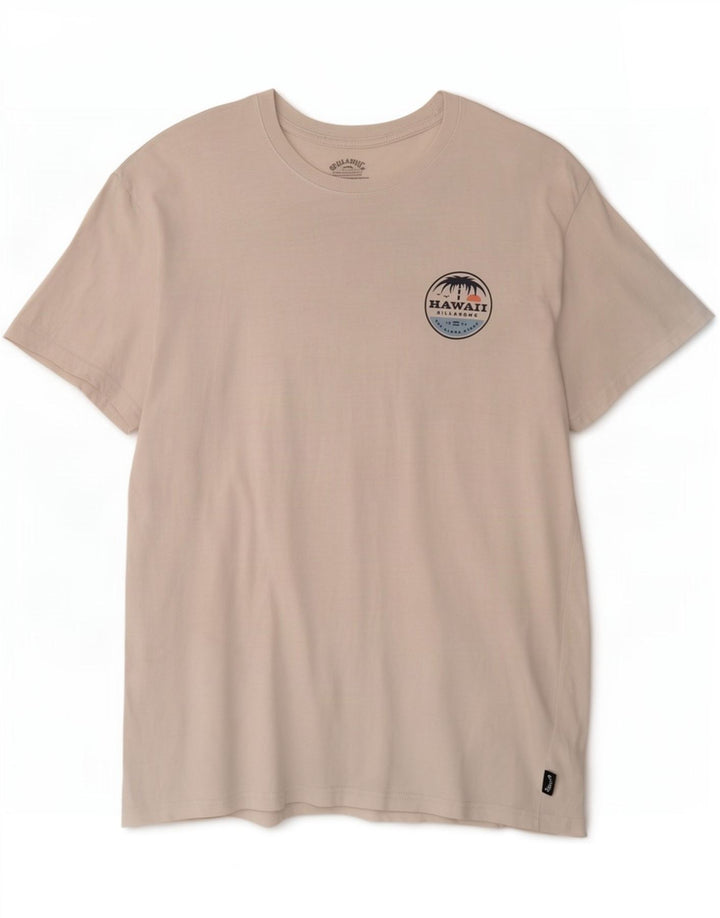 Tricou grafic pentru bărbați Billabong Top mare din bumbac alb