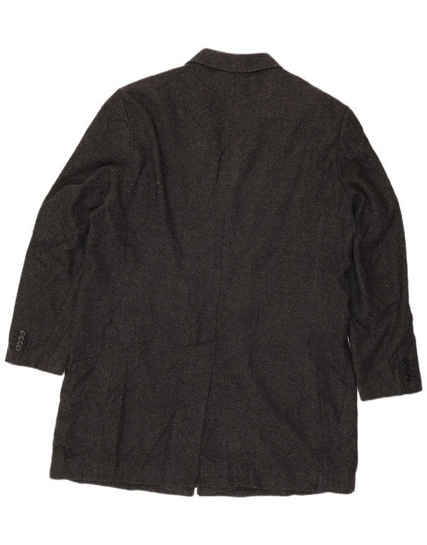 Jachetă pentru bărbați Marks & Spencer Open Blazer UK 44 2XL Lână gri