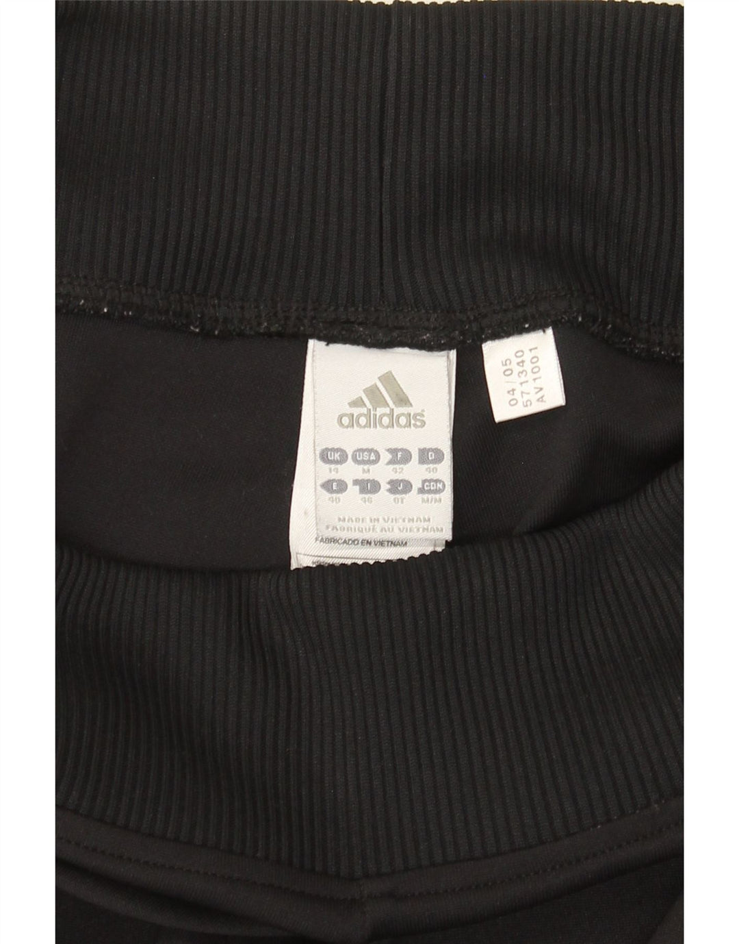 Pantaloni de trening Adidas pentru femei UK 14 Poliester mediu negru