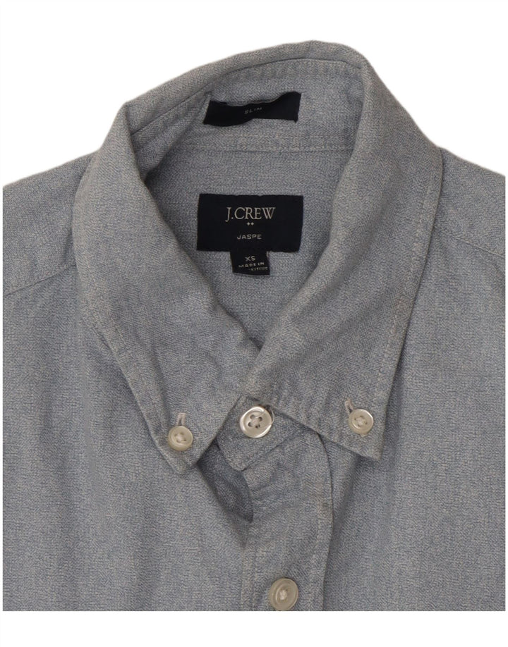 Cămașă pentru bărbați J. CREW Slim Fit XS Bumbac albastru