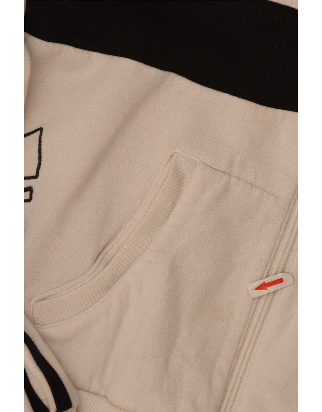 Pulover Adidas Graphic Zip pentru femei IT 44 Medium White Colorblock