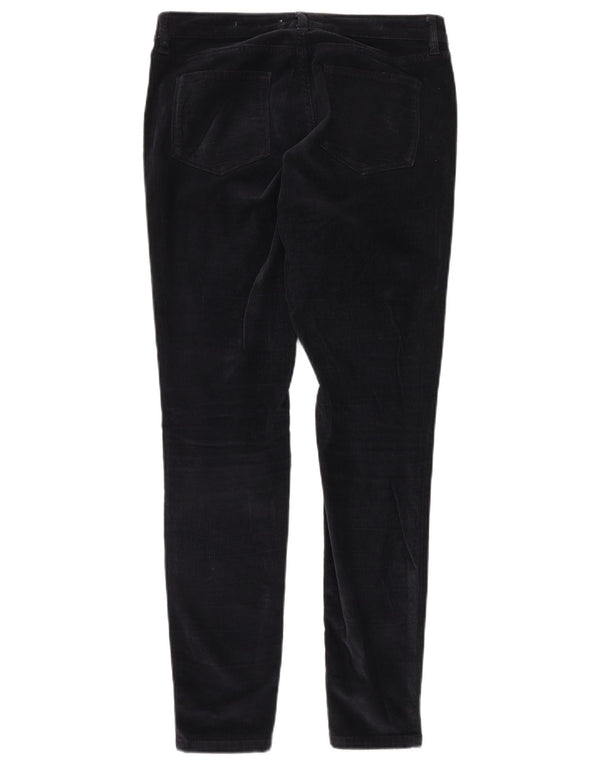 FAT FACE Pantaloni jegging din velur pentru femei UK 10 Small W32 L30 Bleumarin