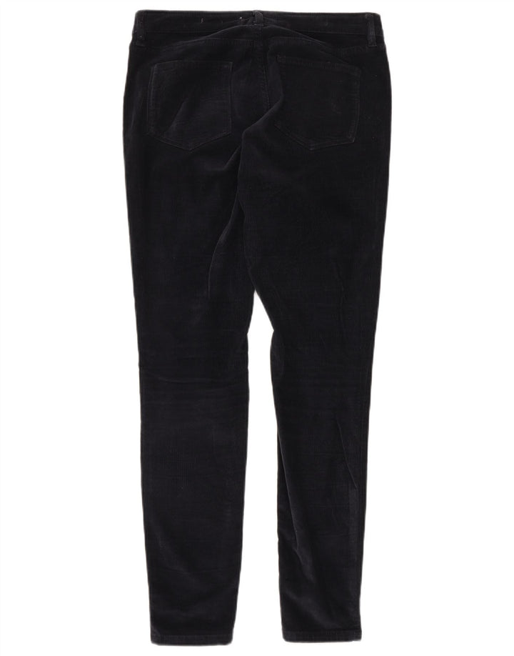 FAT FACE Pantaloni jegging din velur pentru femei UK 10 Small W32 L30 Bleumarin