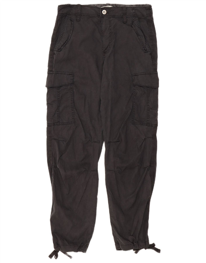 Marks & Spencer Pantaloni de jogging pentru femeie Cargo UK 12 Medium W30 L29 Gri