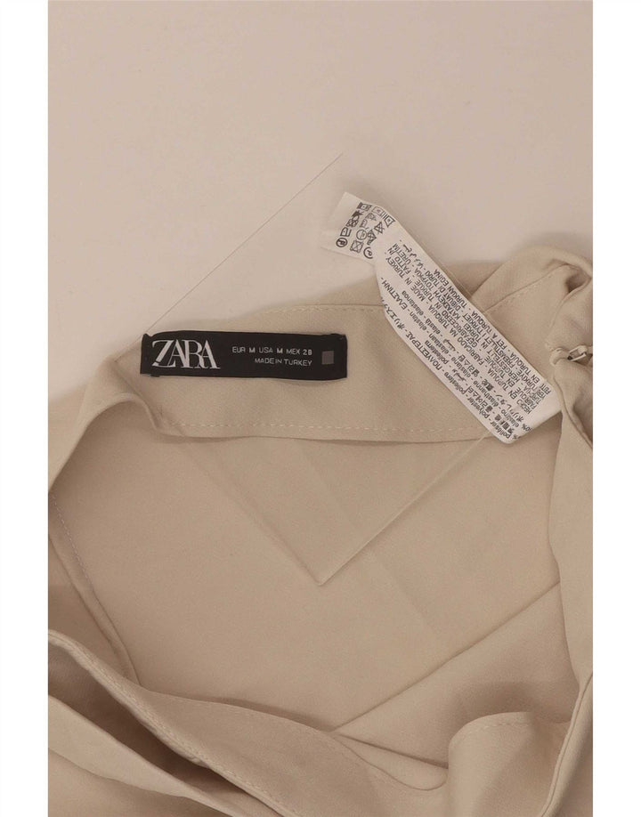 Fustă mini pentru femei Zara Medium W28 Bej Poliester