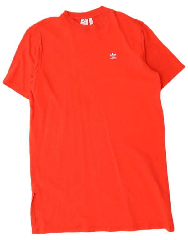 Rochie tricou supradimensionată pentru femei Adidas UK 18 XL bumbac roșu