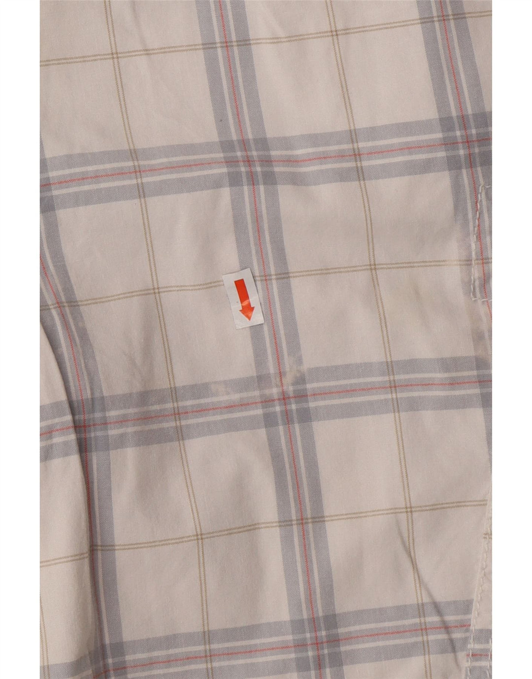 Pantaloni scurți cargo pentru bărbați CALVIN KLEIN W32, bumbac alb mediu cu carouri