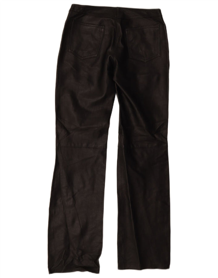 XETRA Pantaloni Bootcut din piele pentru femei IT 42 Medium W28 L32 Negru