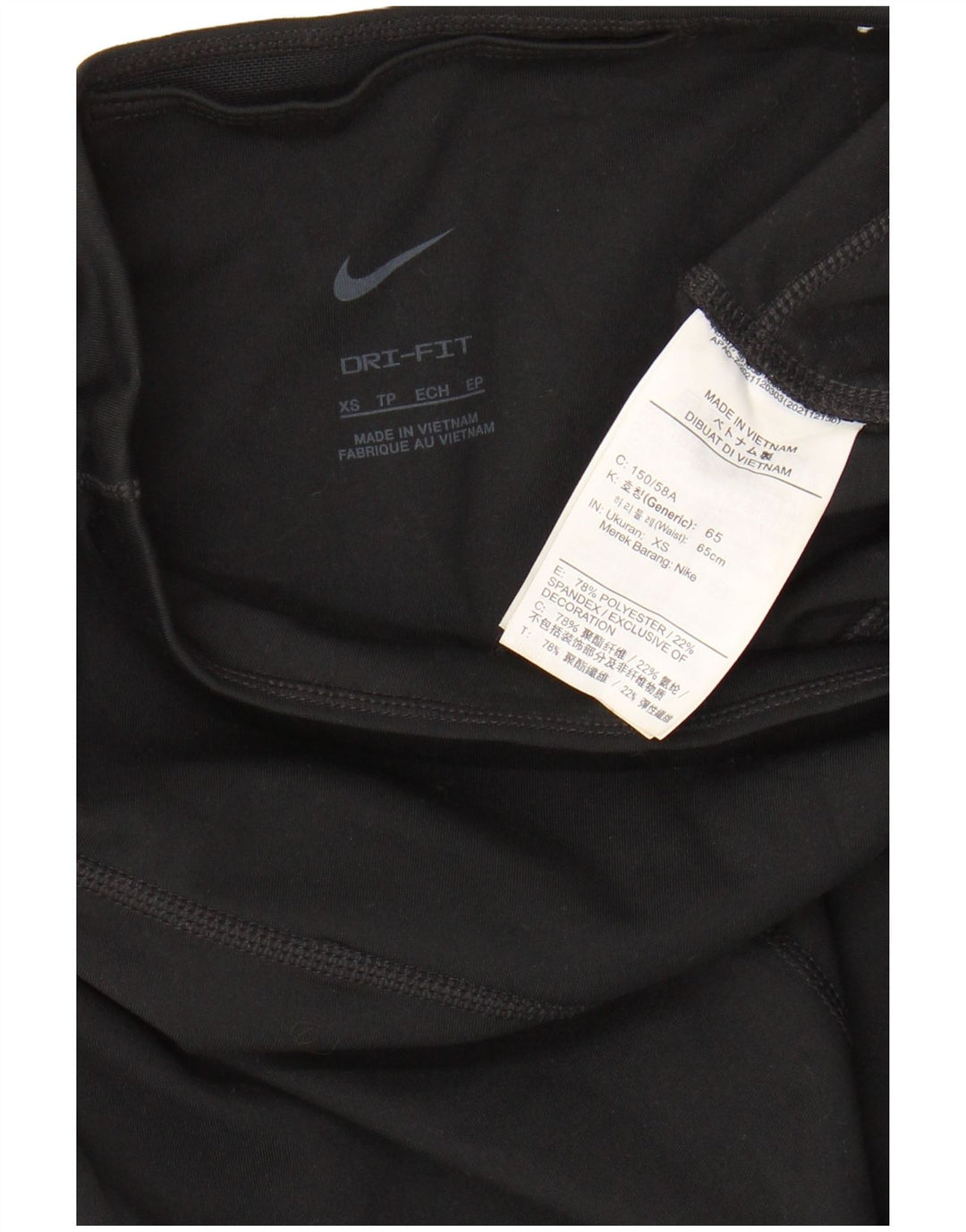 Leggings grafici pentru femei NIKE UK 4 XS poliester negru