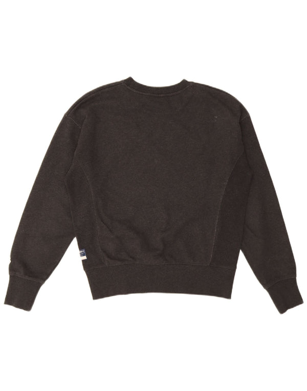 Pulover supradimensionat pentru femei Superdry UK 10 Bumbac negru mic