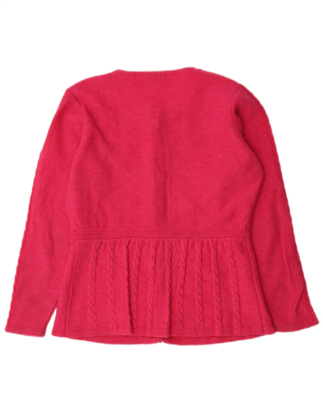 Pulover cardigan pentru femei TULCHAN UK 16 Lână de miel roz mare