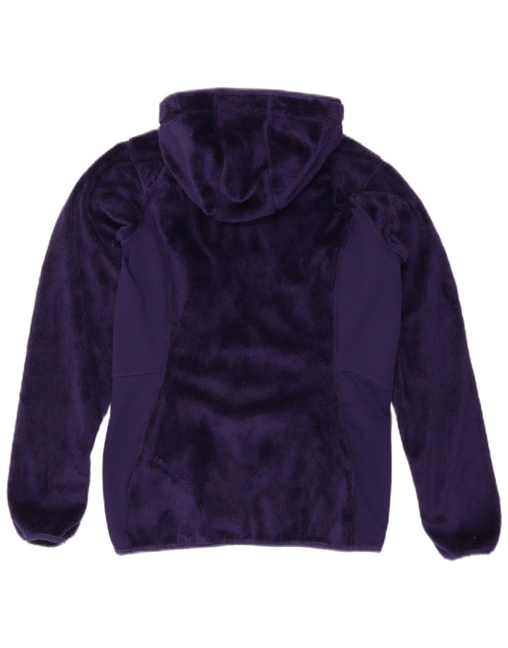 Jachetă polară cu glugă The North Face pentru femei UK 14 Poliester violet mediu