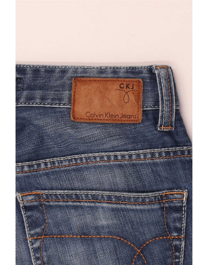 Blugi drepti pentru femei Calvin Klein W30 L34 Albastru