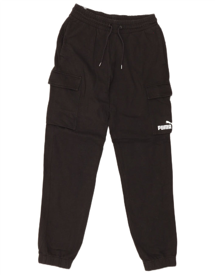Pantaloni de trening Puma Cargo pentru bărbați Pantaloni de jogging Mici Bumbac Negru
