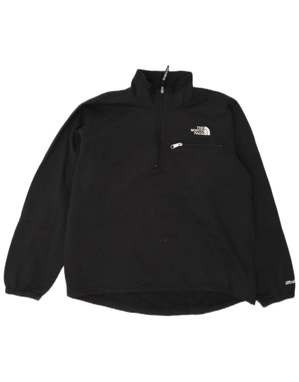 Pulover pentru femei The North Face, cu fermoar, cu gât, UK 16, mare, negru