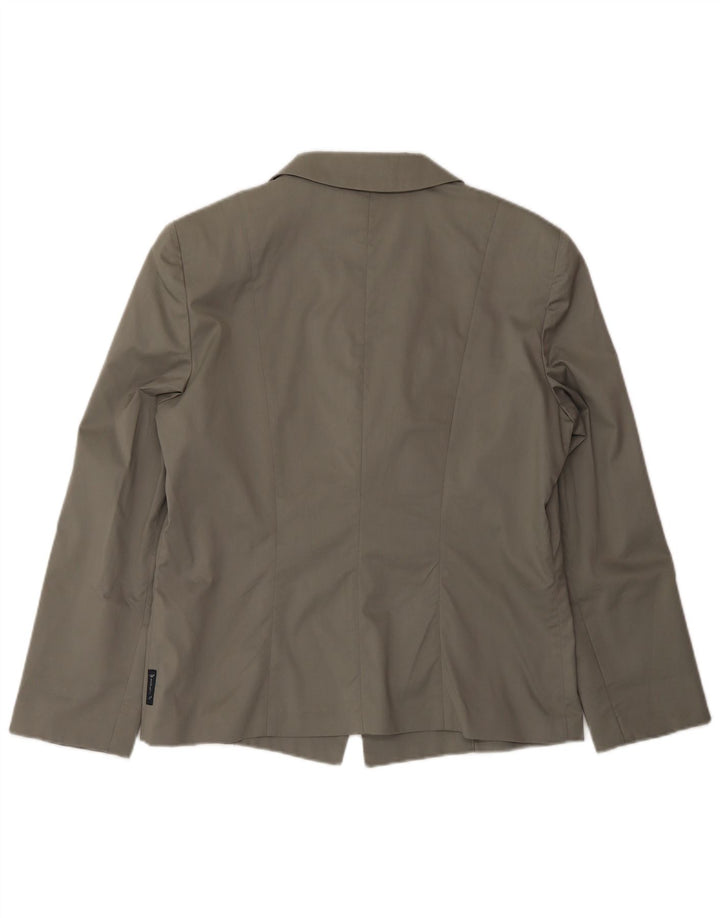 Jachetă Blazer pentru femei Armani Jeans cu 2 nasturi US 14 XL bumbac gri