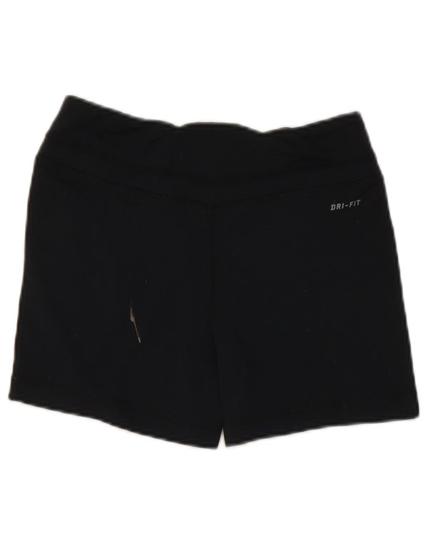 Pantaloni scurti sport Nike Dri Fit pentru femei UK 6 XS Nylon negru