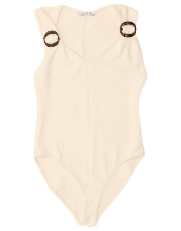 Body fără mâneci pentru femei Zara UK 8 Small White