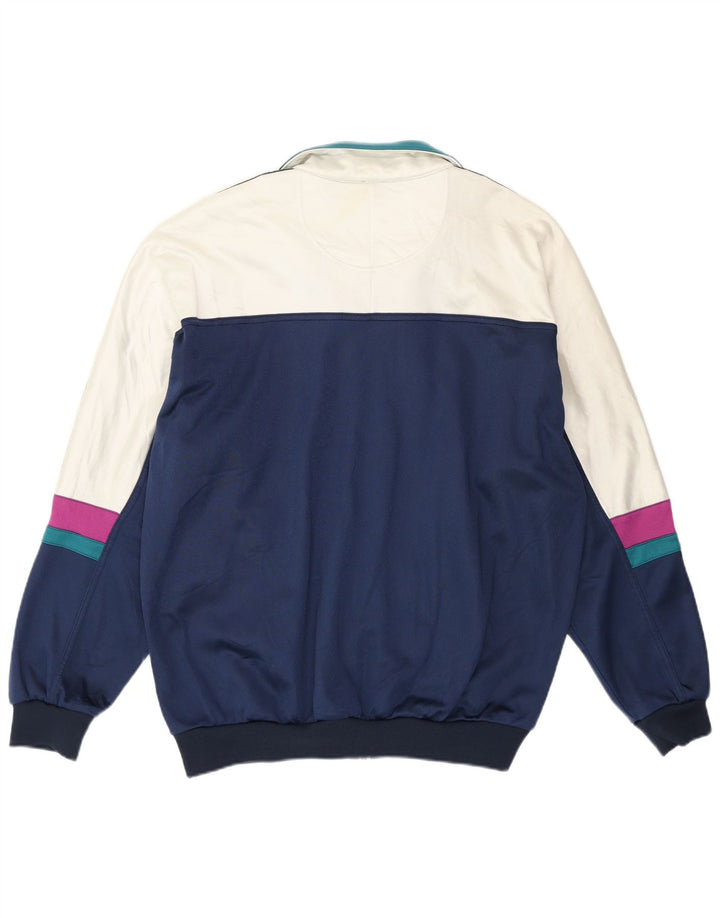 Jachetă de top pentru trening grafic ASICS pentru bărbați IT 54 XL, albastru bleumarin, color block