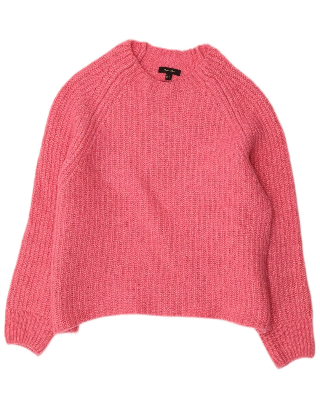 Massimo Dutti Pulover supradimensionat pentru femei cu gât de barcă UK 10 Mic roz