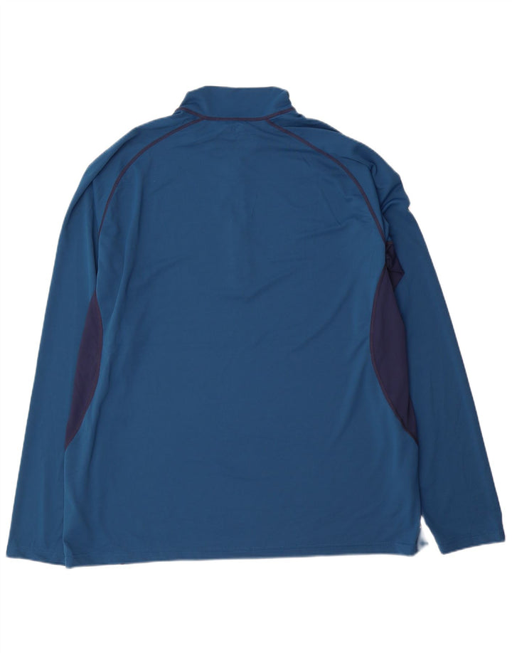 Trening pentru bărbați Berghaus, cu fermoar și gât, cu pulover, 2XL, albastru, color block