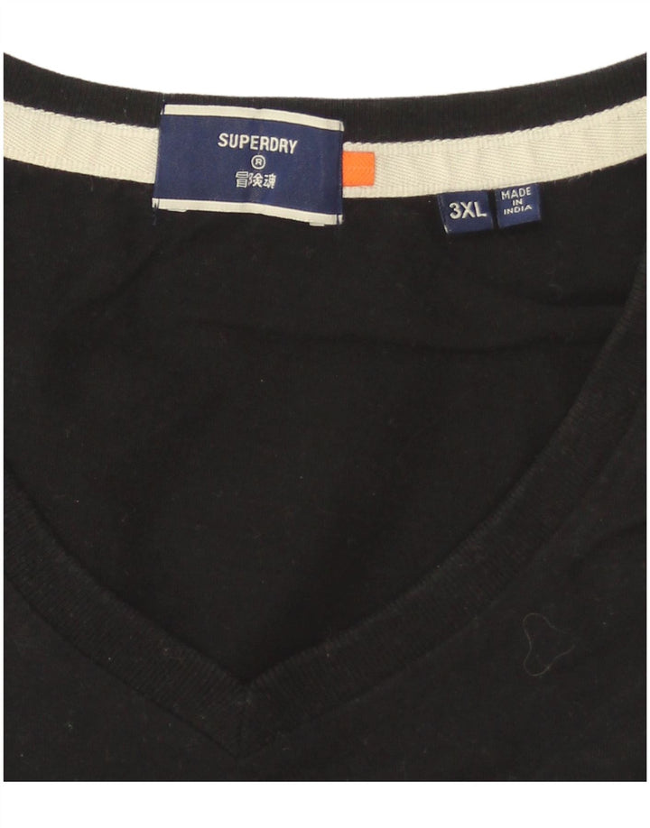 Tricou Superdry pentru bărbați Top 3XL negru