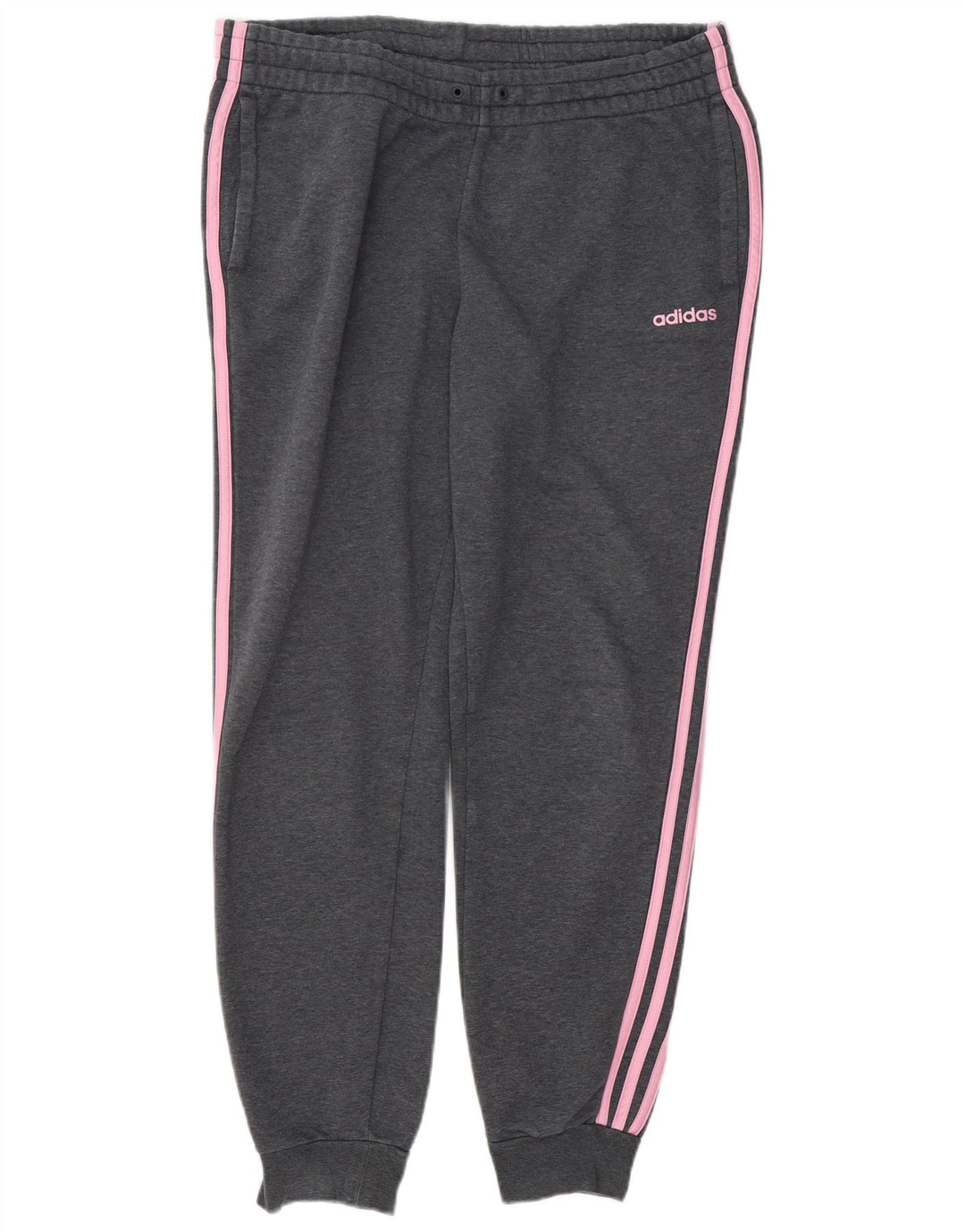 Pantaloni de trening pentru femei ADIDAS Pantaloni de jogging Marea Britanie 16/18, mare, gri pete