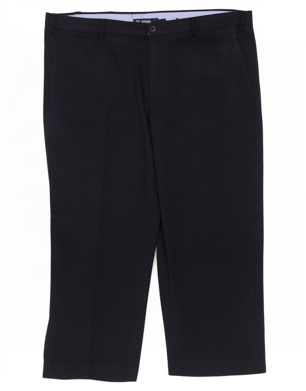 Pantaloni tăiați obișnuiți pentru bărbați Marks & Spencer L44 L26 Poliester bleumarin
