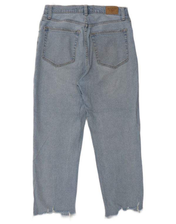ABERCROMBIE & FITCH Blugi drepti pentru femei US 6 Medium W28 L24 Albastru