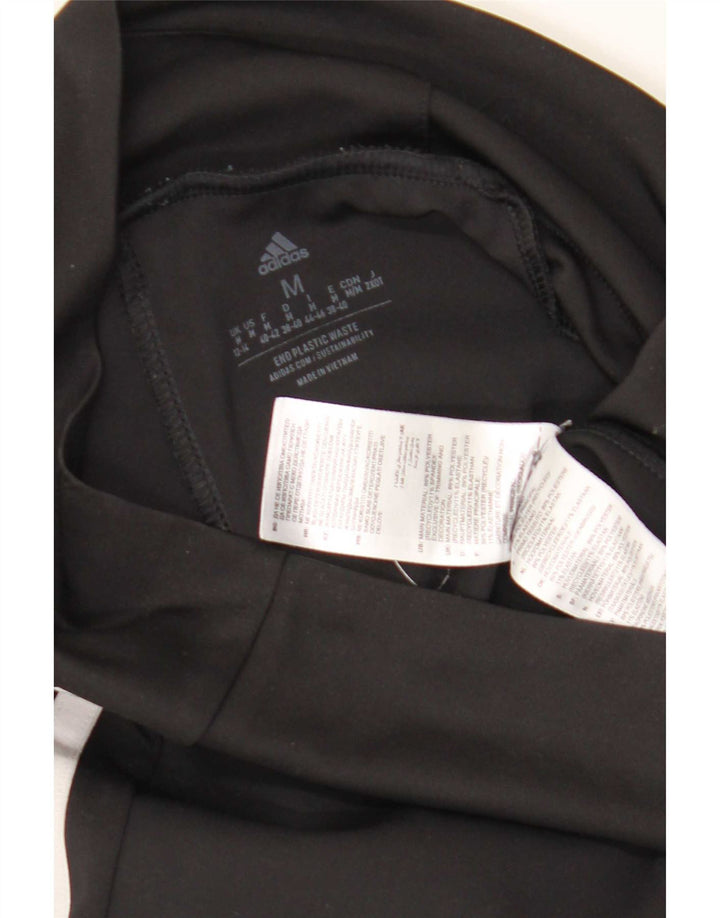 Leggings crop pentru femei Adidas UK 12/14 Poliester mediu negru