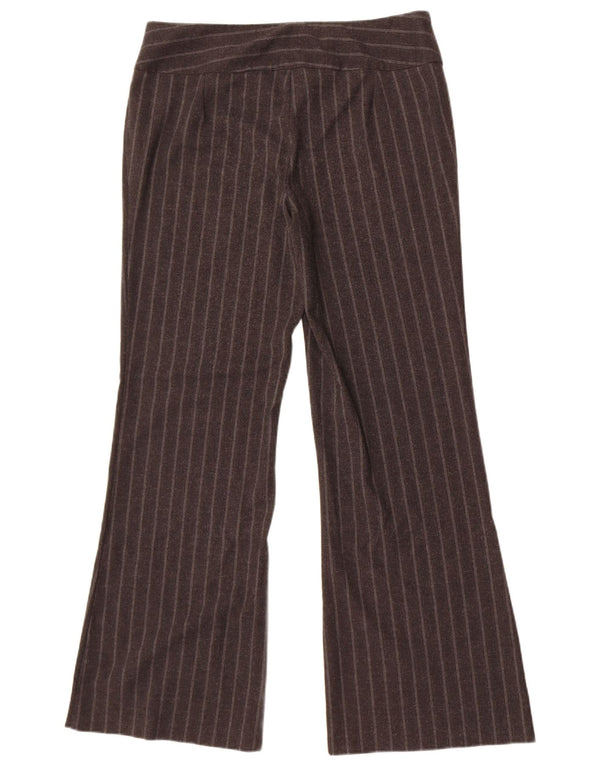 Sasha Pantaloni evazați pentru femei UK 14 Large W34 L31 Gri Pinstripe