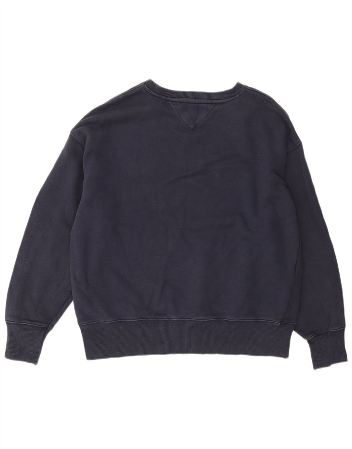 Hanorac pentru bărbați Tommy Hilfiger Pulover mare din bumbac bleumarin