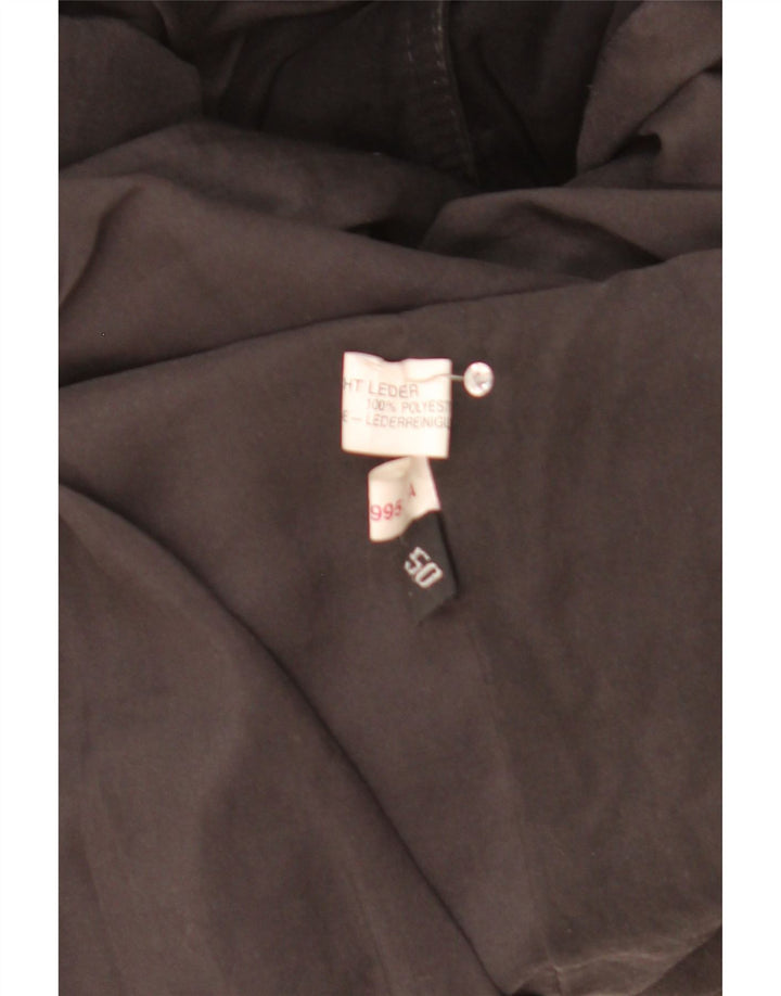 Bomber vintage pentru bărbați din piele intoarsa IT 50 Large Black